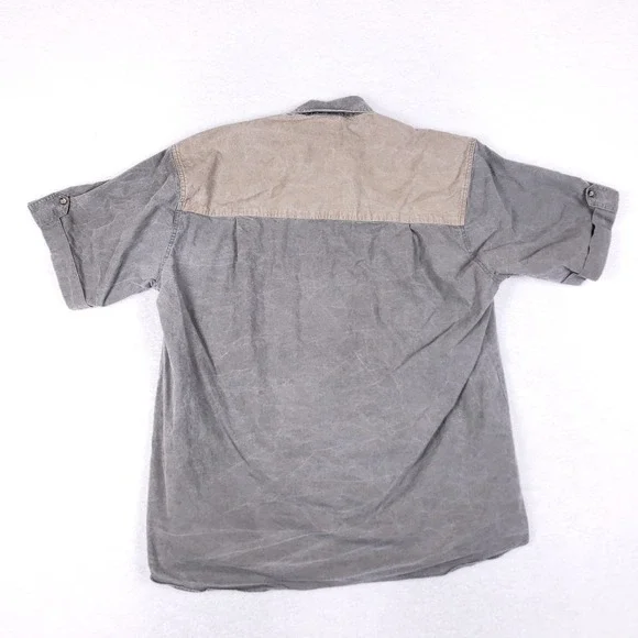 TAG Safari Quilted Shoulder Shooting Shirt XL Gray - Picture 8 of 10